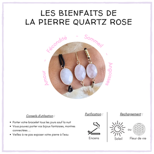 Bijoux Quartz rose "BABY BLUES"
