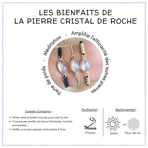 Bijoux Cristal de roche "PERTE DE POIDS"