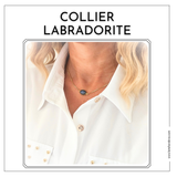 collier pendentif labradorite