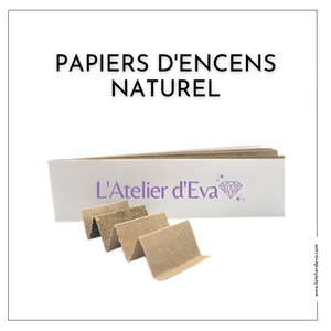 Carnet papiers d'encens naturel