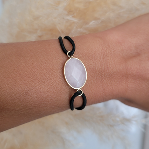 Bracelet Quartz rose 