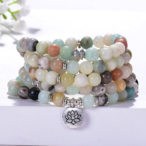 bracelet mala amazonite