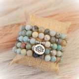 bracelet mala amazonite