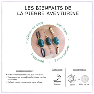 Bijoux Aventurine "PROBLÈMES DE PEAU"