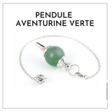 ###
Pendule divinatoire en Aventurine, pierre naturelle pour la guidance spirituelle