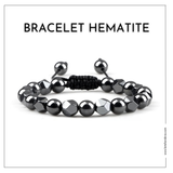 bracelet de lithothérapie hématite