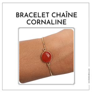 Bracelet pierre Cornaline