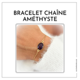 Bracelet lithothérapie pour assistante maternelle en cornaline