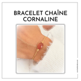 Bracelet lithothérapie pour assistante de direction en citrine