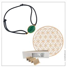 bracelet lithotherapie aventurine pour les problèmes de peau : acné, psoriasis, zona