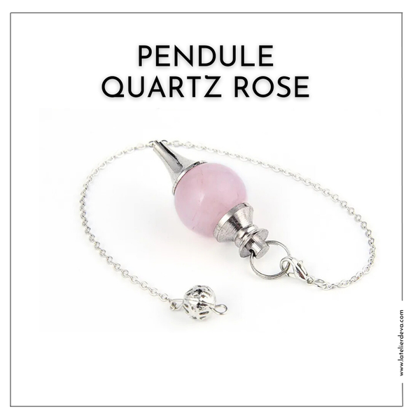 Pendule divinatoire Sephoroton Quartz Rose