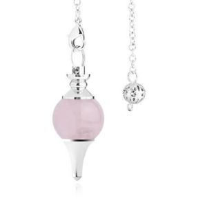 Pendule divinatoire Sephoroton en Quartz Rose, outil de méditation